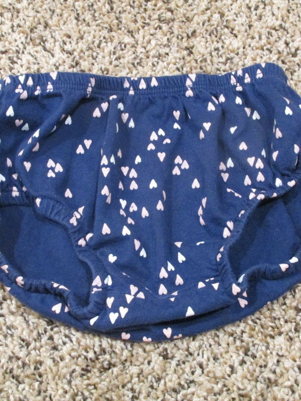 Carters Pullover Bloomers Infant Toddler Girls Size 18M Blue Pink Heart Bottoms
